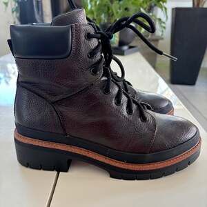 Maurices Brown Rue Adventure Combat Boots, Size 7 — Lug Sole Hiking Style